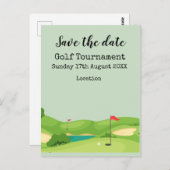 Golfplatz Hintergrund für Golfturniere Postkarte (Vorne/Hinten)