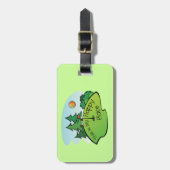 Golfplatz Hole Happy Place Gepäckanhänger (Vorderseite vertikal)