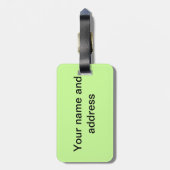 Golfplatz Hole Happy Place Gepäckanhänger (Rückseite vertikal)