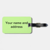 Golfplatz Hole Happy Place Gepäckanhänger (Rückseite horizontal)