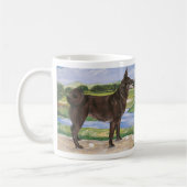 Golfplatz Hunde Schokolade Labrador Mix Funny Kaffeetasse (Links)