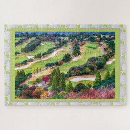 Golfplatz im Herbst & Ball Puzzle