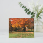 "Golfplatz im Herbst" Postkarte (Stehend Vorderseite)