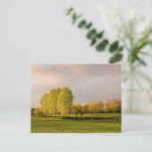 Golfplatz im Herbst Postkarte (Stehend Vorderseite)