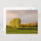 Golfplatz im Herbst Postkarte (Vorne/Hinten)