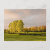 Golfplatz im Herbst Postkarte (Vorderseite)