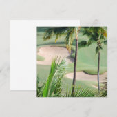 Golfplatz in den Tropen-Einladungen Einladung (Vorne/Hinten)