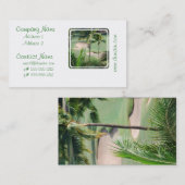 Golfplatz in den Tropen-Visitenkarten Visitenkarte (Vorne/Hinten)