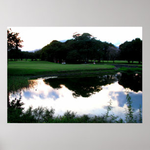 Golfplatz in der Dominikanischen Republik Poster
