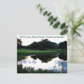 Golfplatz in der Dominikanischen Republik Postkarte (Stehend Vorderseite)
