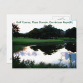 Golfplatz in der Dominikanischen Republik Postkarte (Vorne/Hinten)