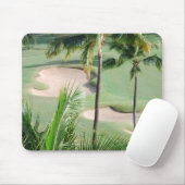 Golfplatz in der Tropen-Mausunterlage Mousepad (Mit Mouse)
