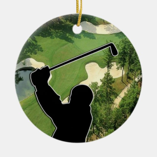Golfplatz Keramikornament (Vorne)