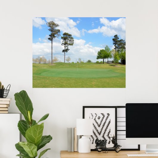 Golfplatz Landschaft Poster (Heimbüro)