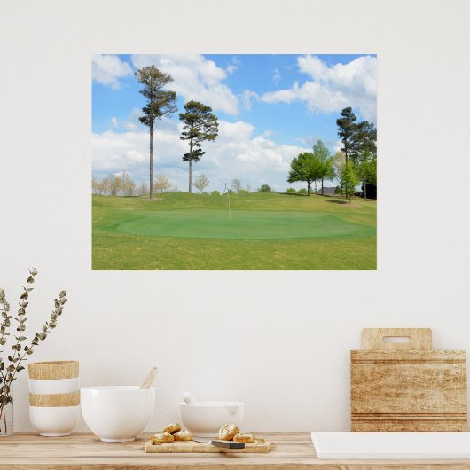 Golfplatz Landschaft Poster (Küche)