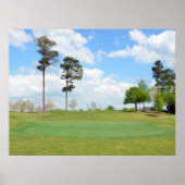 Golfplatz Landschaft Poster (Vorne)