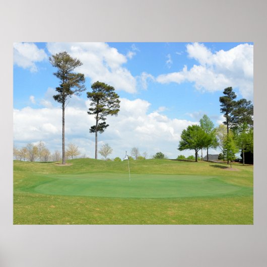 Golfplatz Landschaft Poster (Vorne)