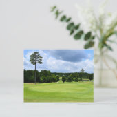 Golfplatz Landschaft Postkarte (Stehend Vorderseite)