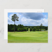 Golfplatz Landschaft Postkarte (Vorne/Hinten)