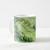 Golfplatz Landschaftlicher Golfplatz Wasserfarben Kaffeetasse (Vorderseite Links)