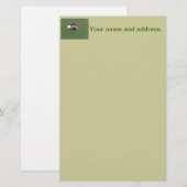 Golfplatz Loch Briefpapier (Vorne/Hinten)