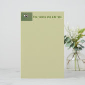 Golfplatz Loch Briefpapier (Stehend Vorderseite)