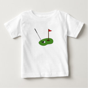 Golfplatz Loch mit Fahne Baby T-shirt