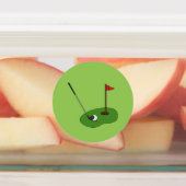 Golfplatz Loch mit Fahne Etiketten (Befestigt)