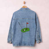 Golfplatz Loch mit Fahne Jeansjacke (Hangar)