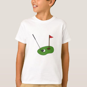 Golfplatz Loch mit Fahne T-Shirt