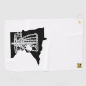 Golfplatz Minnesota - Handtuch für Ihre Discotasch (Horizontal)