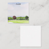 Golfplatz mit Golferkennungskarte Mitteilungskarte (Vorne/Hinten)