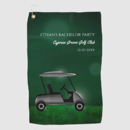 Golfplatz mit grüner Golfanlage Bachelor Party geh Golfhandtuch