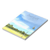 Golfplatz mit Name Notizblock (Rotiert)