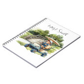 Golfplatz mit Namensgeschenken für Golfer Notizblock (Linke Seite)