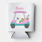 Golfplatz mit Niedlichem Cavalier King Charles Spa Dosenkühler (Vorderseite)