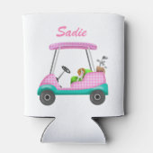 Golfplatz mit Niedlichem Cavalier King Charles Spa Dosenkühler (Rückseite)