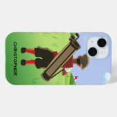 Golfplatz mit personalisiertem Cartoon Case-Mate iPhone Hülle (Rückseite (Horizontal))