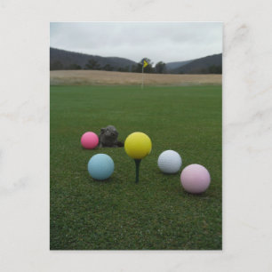 Golfplatz Ostergebirge Feiertagspostkarte