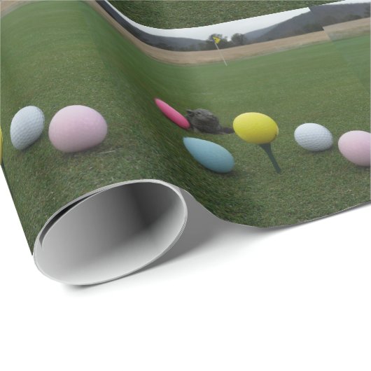 Golfplatz Ostergebirge Geschenkpapier (Rolleneckpunkt)