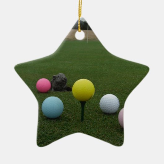 Golfplatz Ostergebirge Keramikornament (Vorne)