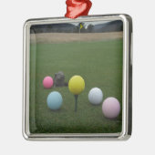 Golfplatz Ostergebirge Silbernes Ornament (Links)
