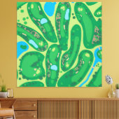 Golfplatz Par Golfplatz Green Leinwanddruck (Insitu (Wohnzimmer))