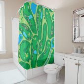 Golfplatz par Golfplatz grün Duschvorhang (Beispiel)