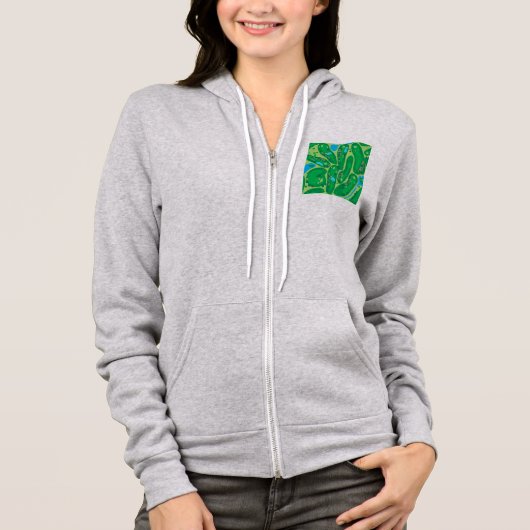 Golfplatz par Golfplatz grün Hoodie (Vorderseite)