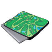 Golfplatz par Golfplatz grün Laptopschutzhülle (Vorne Knopf)