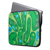 Golfplatz par Golfplatz grün Laptopschutzhülle (Vorderseite Links)