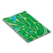 Golfplatz par Golfplatz grün Notizblock (Rechte Seite)