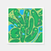 Golfplatz par Golfplatz grün Serviette (Vorderseite)
