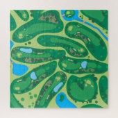 Golfplatz par green Landschaft abstrakt Puzzle (Vertikal)